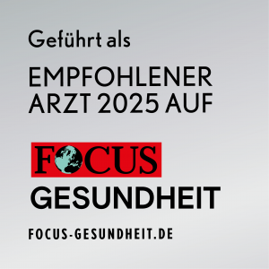 Empfohlener Arzt 2025 Siegel: Dr Sommer Focus Gesundheit